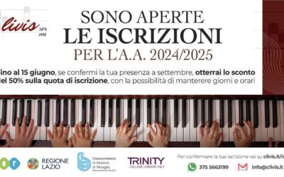 Apertura iscrizioni Anno Accademico 2024/25