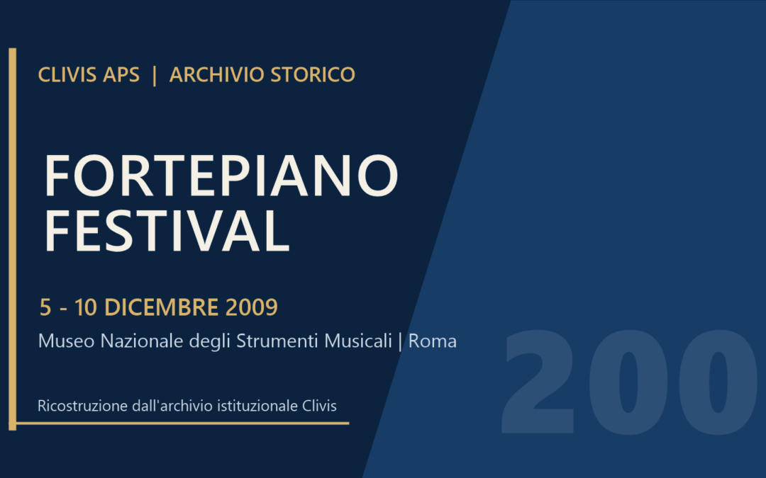FortePianoFestival 2009: la prima edizione al Museo degli Strumenti Musicali