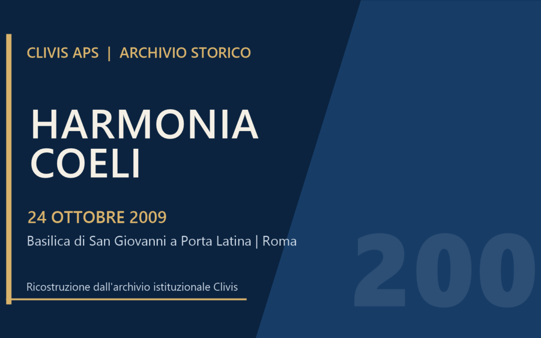 Harmonia Coeli 2009: Haydn, Mozart e Schumann a San Giovanni a Porta Latina