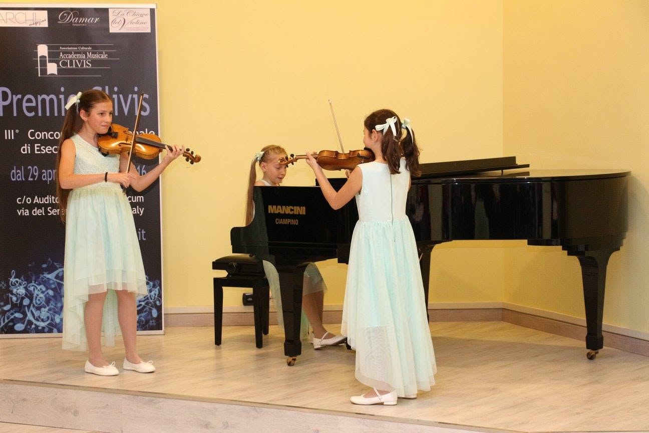 Le vincitrici del primo premio di musica da camera al Premio Clivis 2016